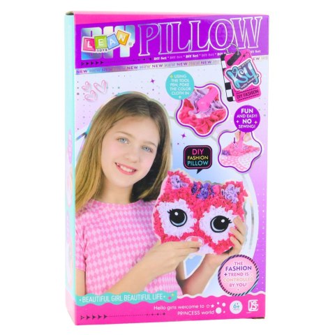 Zestaw Kreatywny Do Szycia Poduszka Kotek Maskotka Wyszywanka DIY LEAN Toys