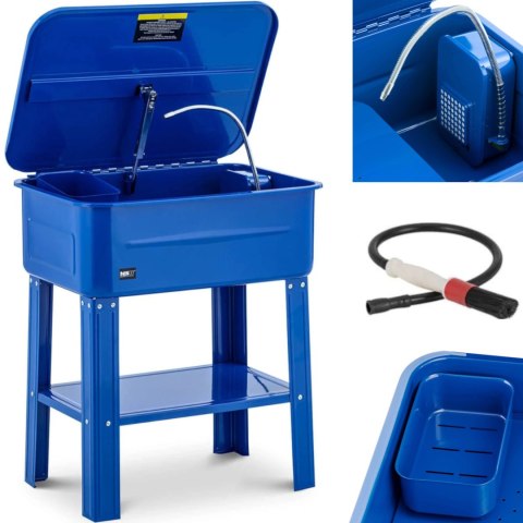 Myjka warsztatowa do narzędzi części samochodowych z pędzlem 75 l 12 l/min MSW