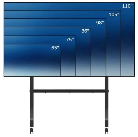Stojak wózek LFD/LCD/TV FL50-575BL1 65-100cali 100x100-1000x600 125kg Neomounts