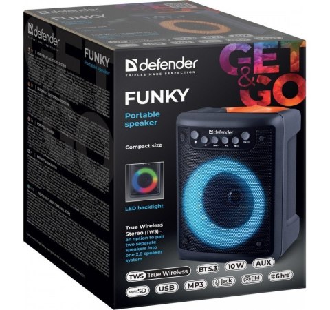 Głośnik Bluetooth FUNKY 10W Defender