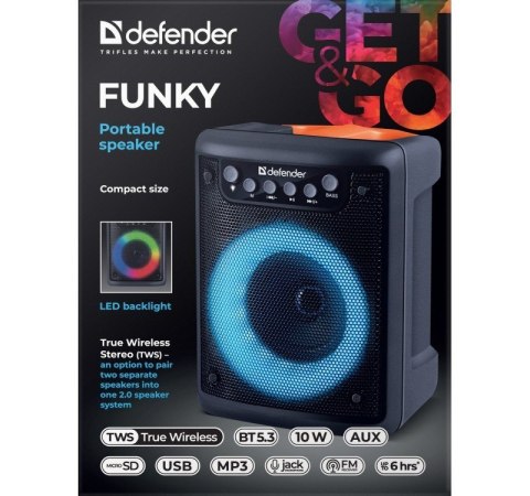 Głośnik Bluetooth FUNKY 10W Defender