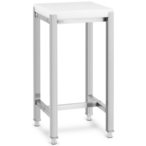 Kloc masarski rozbiorowy z polietylenu na stalowej podstawie 40 x 40 x 80 cm Royal Catering