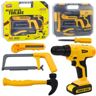 Zestaw Majsterkowicza Wiertarko-Wkrętarka Narzędzia Światła Dźwięki Walizka LEAN Toys