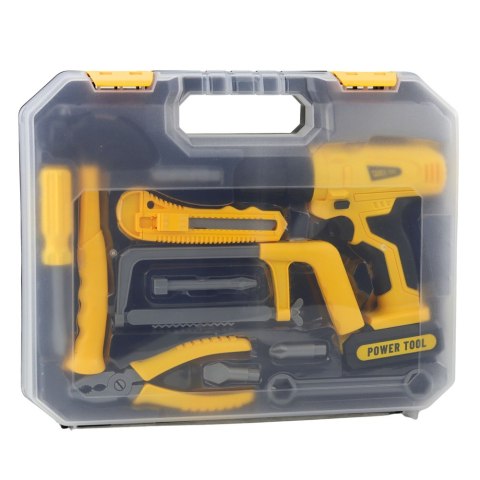 Zestaw Majsterkowicza Wiertarko-Wkrętarka Narzędzia Światła Dźwięki Walizka LEAN Toys