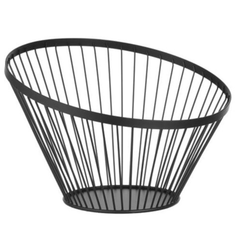 Koszyk miska druciana na owoce czarna z matową powłoką śr. 300 mm - Hendi 427071 Hendi