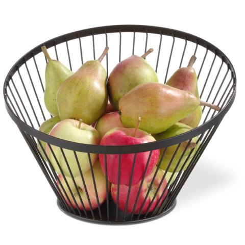 Koszyk miska druciana na owoce czarna z matową powłoką śr. 300 mm - Hendi 427071 Hendi