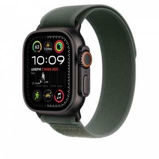 Opaska Trail w kolorze zielonym do koperty 49 mm - rozmiar S/M - elementy z tytanu w kolorze czarnym Apple