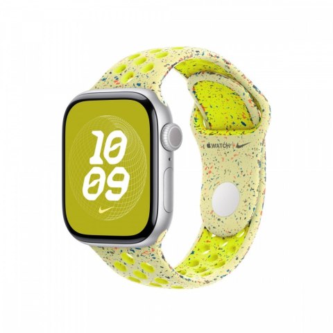 Pasek sportowy Nike w kolorze promiennym zielonożółtym do koperty 42 mm - rozmiar M/L Apple