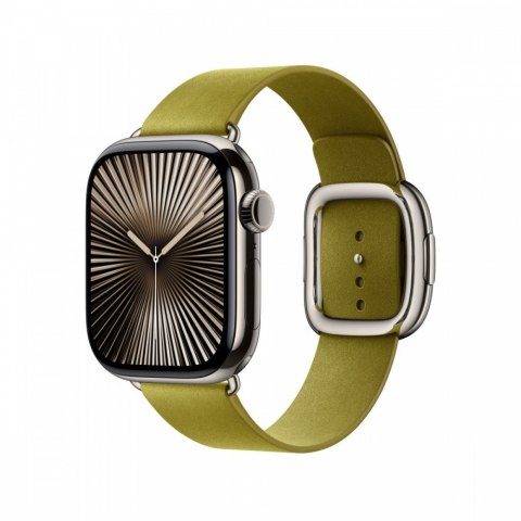 Pasek w kolorze zieleni Chartreuse z klamrą nowoczesną do koperty 42 mm - rozmiar L Apple