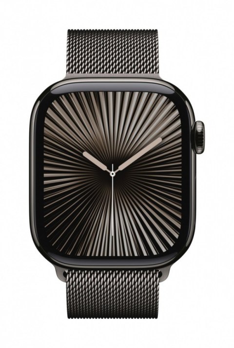 Watch Series 10 GPS + Cellular, koperta 46 mm z tytanu w kolorze łupkowym z bransoletą mediolańską w kolorze tytanu łupkowego -  Apple