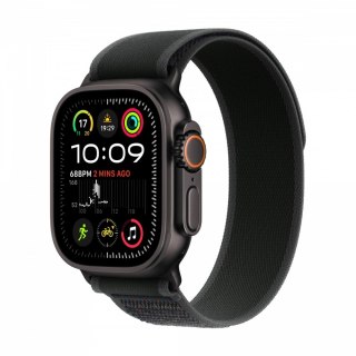 Watch Ultra 2 GPS + Cellular, koperta 49 mm z tytanu w kolorze czarnym z opaską Trial S/M w kolorze czarnym Apple
