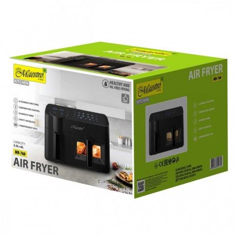 Frytownica beztłuszczowa podwójna 3,5l + 6l 2400W MR-760 Feel-Maestro