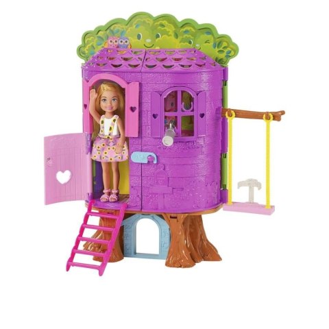 Lalka Barbie Chelsea Domek na drzewie + akcesoria Mattel