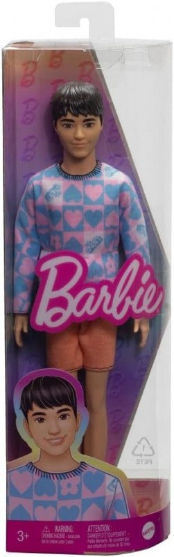 Lalka Barbie Stylowy Ken, bluza w serca Mattel