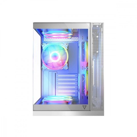 Obudowa komputerowa Volcano Panorama APEX ARGB 3F MIDI biała MODECOM