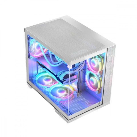 Obudowa komputerowa Volcano Panorama APEX ARGB 3F MIDI biała MODECOM