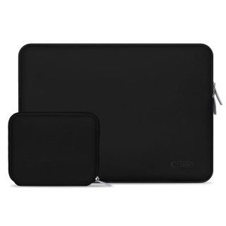 Torba etui pokrowiec na laptopa 15-16'' + etui na akcesoria - czarna Tech-Protect