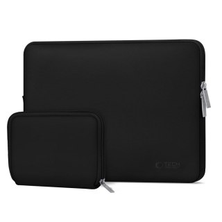 Torba etui pokrowiec na laptopa 15-16'' + etui na akcesoria - czarna Tech-Protect