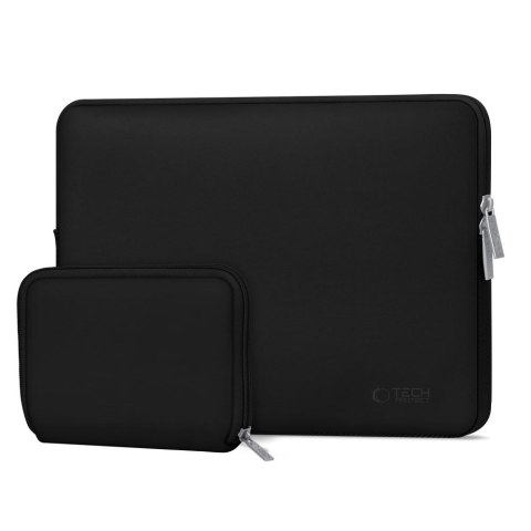 Torba etui pokrowiec na laptopa 15-16'' + etui na akcesoria - czarna Tech-Protect