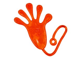 Lepka Rączka Łapka Elastyczna Glut Slime Pomarańczowa LEAN TOYS