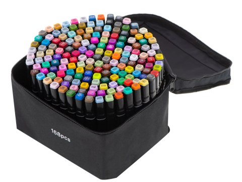 Markery dwustronne alkoholowe w etui 168 sztuk Kik Sp. z o. o. Sp. k.