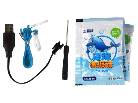 Maszyna Do Baniek Mydlanych Bańki Mydlane Elektryczny Pistolet Różowy LEAN Toys