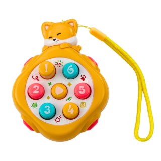 Mini Whack-A-Mole Gra Zręcznościowa Zwierzęta Liczby Kolorowe Mix LEAN TOYS