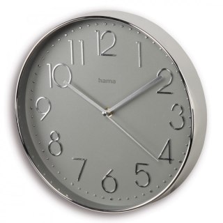 Zegar ścienny 30cm Corsica Srebrno-szary Hama