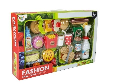 Zestaw Hamburger z Artykułami Spożywczymi Fast Food LEAN Toys
