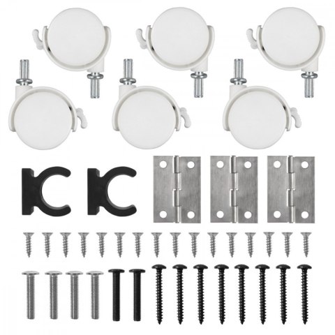 Biurko mobilne MC-126W 50 kg Białe Maclean