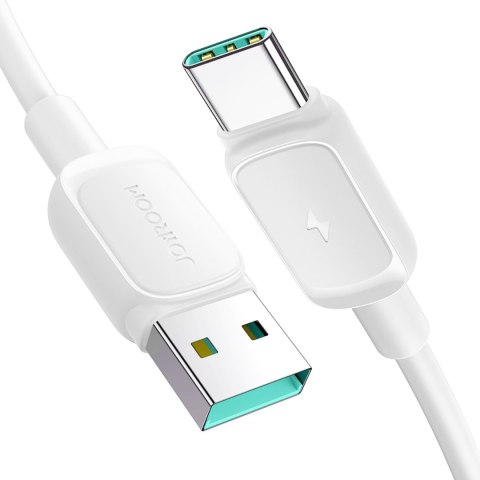 Kabel przewód Multi-Color Series A14 USB-A - USB-C 3A 1.2 m - biały JOYROOM