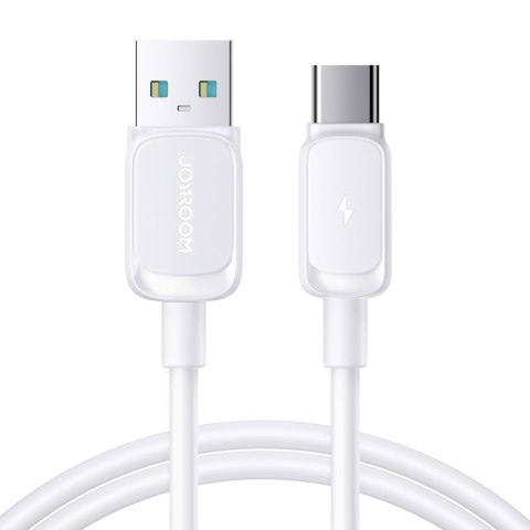 Kabel przewód Multi-Color Series A14 USB-A - USB-C 3A 1.2 m - biały JOYROOM