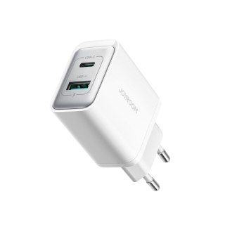 Ładowarka sieciowa USB-C - USB-A 30W PD - biała JOYROOM