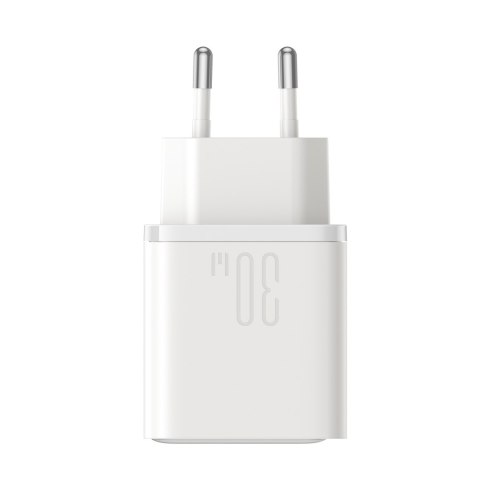 Ładowarka sieciowa USB-C - USB-A 30W PD - biała JOYROOM