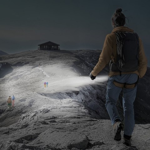 Latarka turystyczna led flx600 600lm 240m Hama