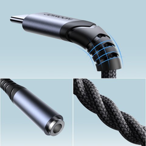 Przejściówka adapter DAC USB-C do mini jack 3.5mm czarny JOYROOM