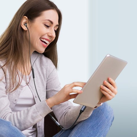 Przejściówka adapter DAC USB-C do mini jack 3.5mm czarny JOYROOM