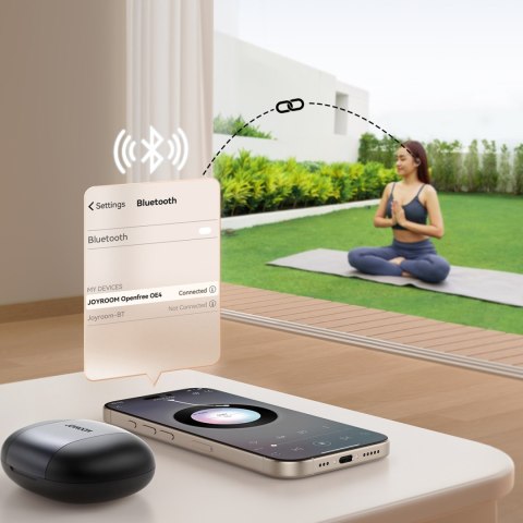 Słuchawki bezprzewodowe open ear TWS - czarne JOYROOM