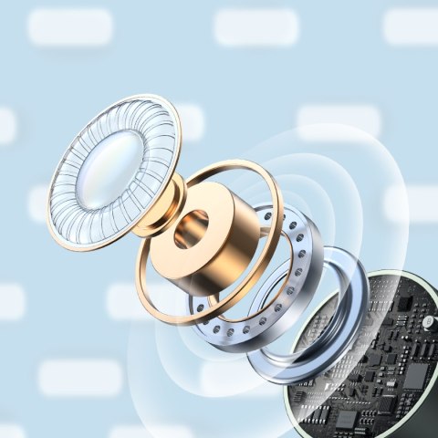 Zestaw słuchawkowy słuchawki douszne USB-C JR-EC06 szare JOYROOM