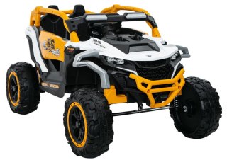 Pojazd na akumulator M3 Żółto-Biały 4x4 LEAN CARS
