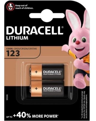 Baterie CR123A 2szt blister Duracell