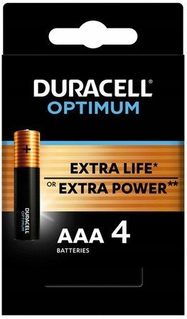 Baterie Optimum AAA LR3 blister 4 sztuki Duracell