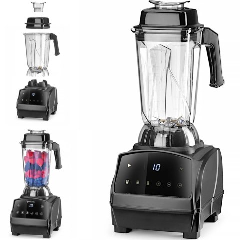 Blender barmański barowy elektroniczny 3 prędkości timer 2.5 l 1680 W Hendi