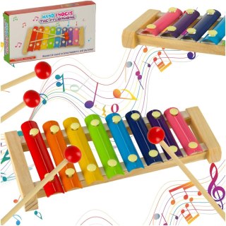 Cymbałki drewniane kolorowe edukacyjne Kik Sp. z o. o. Sp. k.