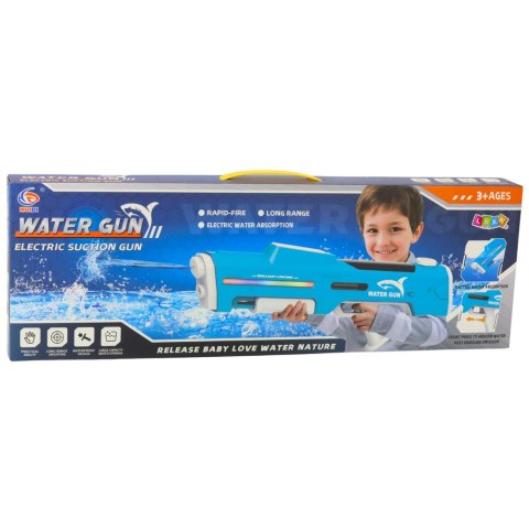 Elektryczny Automatyczny Karabin Pistolet Na Wodę Biały 1000ml 61cm LEAN Toys