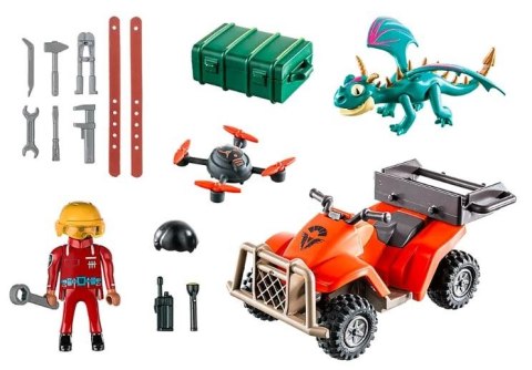 Zestaw z figurkami Dragons 71085 Icaris Quad & Phil Playmobil