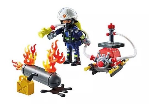 Action Heroes 71826 Strażak z pompą wodną Playmobil