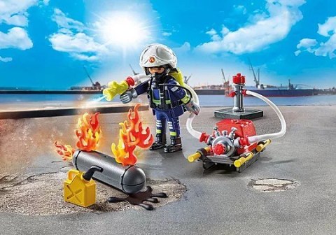 Action Heroes 71826 Strażak z pompą wodną Playmobil
