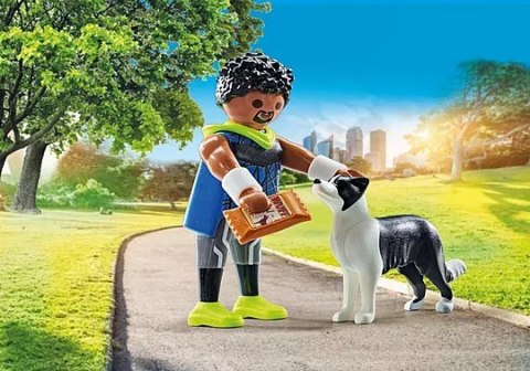 My Life 71740 Biegacz z border collie Playmobil