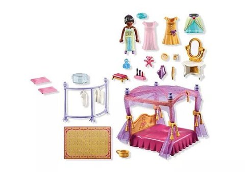 Princess Magic 71847 Sypialnia księżniczek z garderobą Playmobil